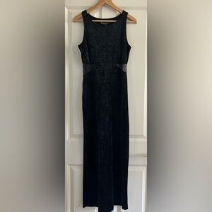 All that Jazz Black Sleeveless Sheath Maxi Dress